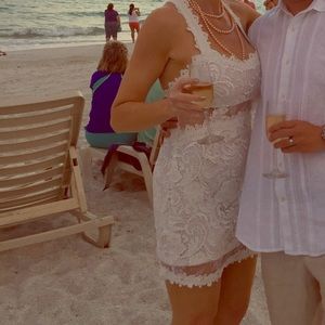 White lace dress